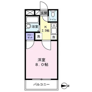 パルミラ津高【3階】の間取り