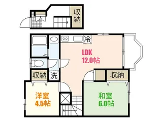 エムフローレンス A棟【2階】の間取り