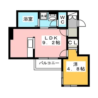 エスメラルダ常盤台【2階】の間取り