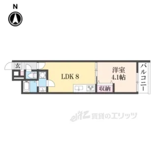 Mirei烏丸五条【3階】の間取り