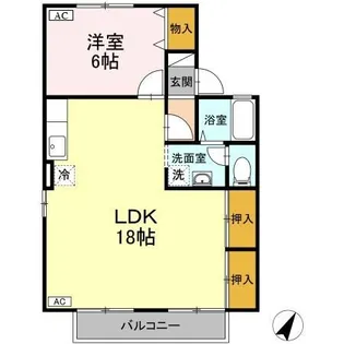 ロイヤルパレス A【2階】の間取り