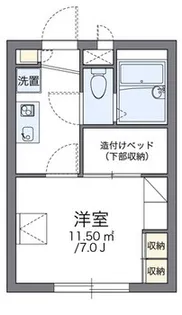 レオパレスBIRDLIME【2階】の間取り