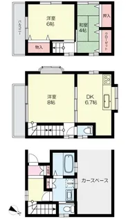 埼玉県川越市稲荷町【一戸建】の間取り