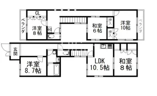 京都府京都市伏見区桃山町本多上野【一戸建】の間取り