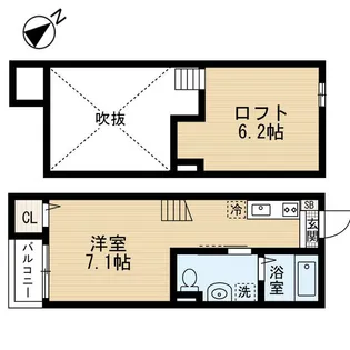 Casa domani検見川【1階】の間取り