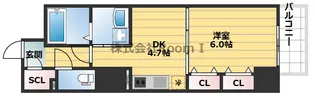 エステムコート心斎橋EASTIIIエクシード【9階】の間取り