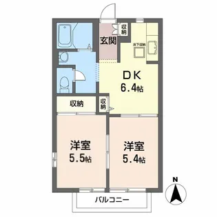 セリジェ【1階】の間取り