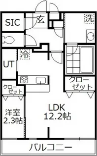 ヴィラ鴻巣【2階】の間取り
