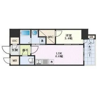 エステムコート名古屋新栄IVネスト【10階】の間取り