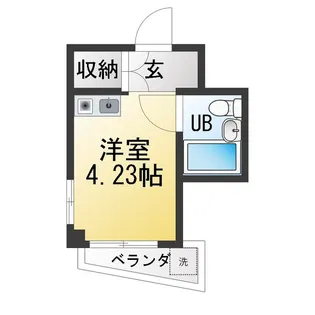 ビラカレッジ6【4階】の間取り