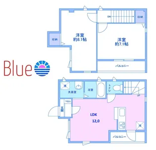 ジョイアスパレス【2階】の間取り