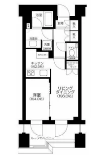東京都港区六本木7【マンション】の間取り