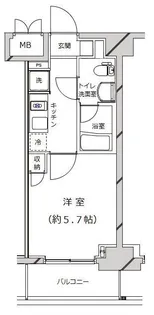 ライジングプレイス堀切【8階】の間取り