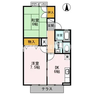 ヴェルジェ【1階】の間取り