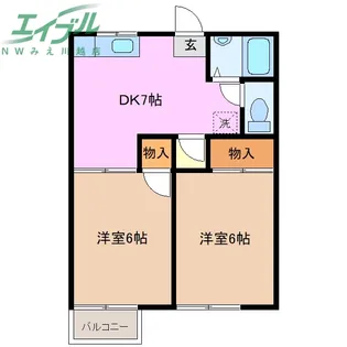 マリオ豊田A【2階】の間取り