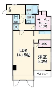 サンコーポ第3多摩川【1階】の間取り