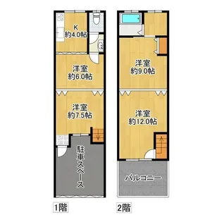 大阪府守口市大枝南町【一戸建】の間取り