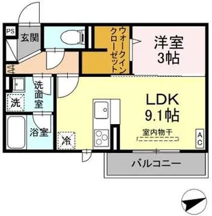 サントピア新涯II【2階】の間取り