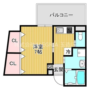 大阪府大阪市東成区玉津1【マンション】の間取り