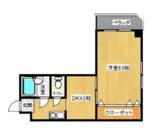 プリメゾンアビコ【5階】の間取り