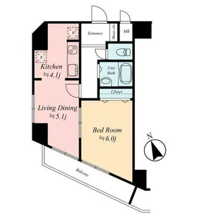 ヒルズ代官山【10階】の間取り