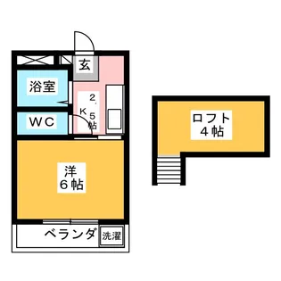 アリス箱田【2階】の間取り