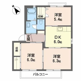 Verdure C棟【2階】の間取り
