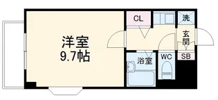 プラザ真砂【4階】の間取り