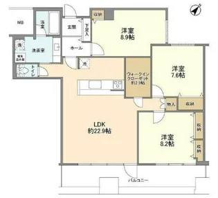 渋谷プロパティータワー【13階】の間取り