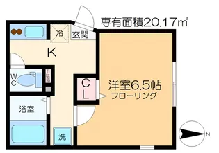 グランクオール北千住【1階】の間取り