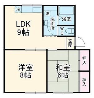 ハッピーゴールド【2階】の間取り