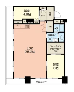 ココス八重咲【10階】の間取り