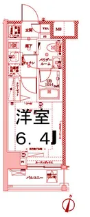 La Douceur吉野町【7階】の間取り