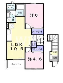 福岡県福岡市東区松田1【アパート】の間取り