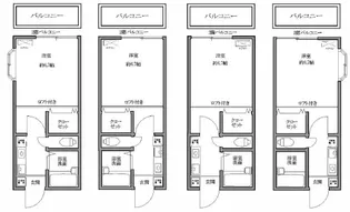 ロイヤルコーポ B棟【1階】の間取り