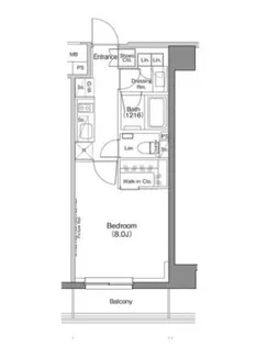 ザ・パークハビオ神楽坂香月【5階】の間取り
