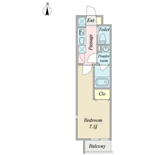 クオン糀谷【4階】の間取り