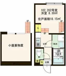 東京都世田谷区太子堂4【アパート】の間取り