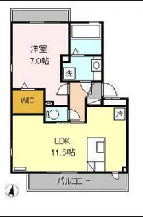 シャルム池上【1階】の間取り