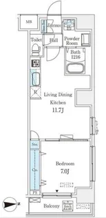 東京都千代田区東神田3【マンション】の間取り