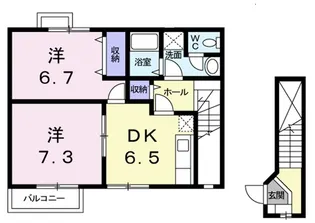 カトリエーム宮本【2階】の間取り