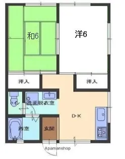 福島県相馬市中村字本町【アパート】の間取り