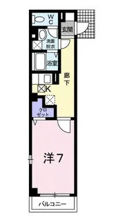 リバーフロント 417【3階】の間取り