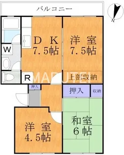 リバーサイドハイツ【1階】の間取り