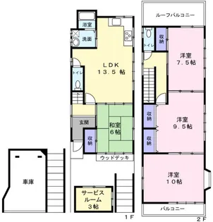 千葉県船橋市夏見台3【一戸建】の間取り