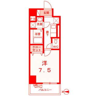 ル・カトレヤ【4階】の間取り