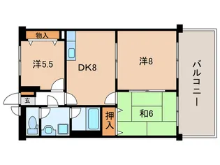 今井ドゥーズィエムマンション【1階】の間取り