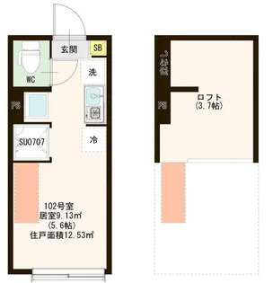 メゾン・コウ 西中延【1階】の間取り