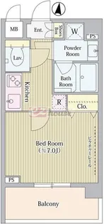 東京都中野区中野3【マンション】の間取り