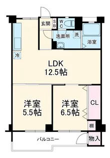 蕨中央ビル【4階】の間取り